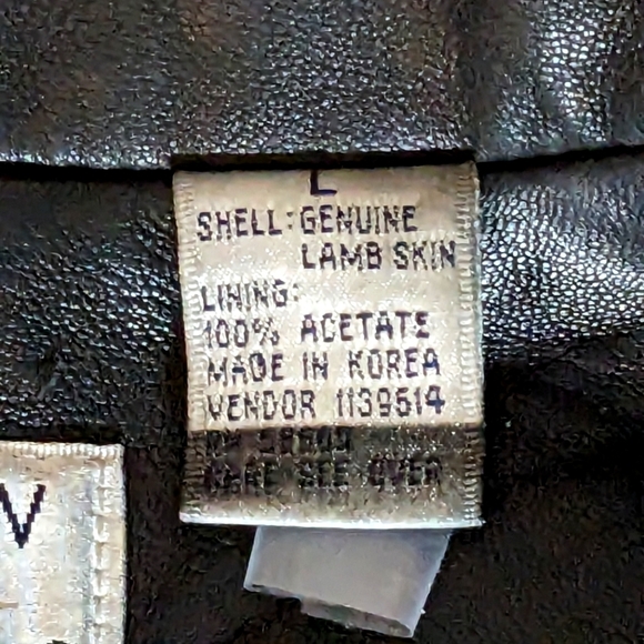 Preview Collection Genuine Lamb Skin Leather Button Up Jacket Blazer Size Large - Picture 9 of 13